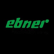 Logo von Ebner Fruchtsäfte, grüne Schrift mit „seit 1893" darunter.