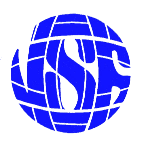 Blaues Globus-Logo mit den Buchstaben "VGF" in weiß.